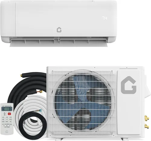 Vista 9 de Garvee 9,000 BTU Mini Split Air Conditioner with Heat Pump, 18.5 SEER, Cools Up to 750 Sq. Ft, Energy Efficient Inverter AC with Installation Kit &