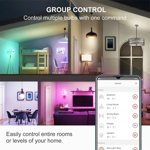 Vista 9 de [Usado] Sengled Kit de inicio de bombilla inteligente, bombillas inteligentes que funcionan con Alexa, Google Home, bombilla que cambia