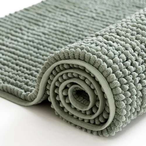 Vista 32 de Turquoize Alfombras de baño de felpilla antideslizante para baño, 17 x 24 pulgadas, extra suaves y absorbentes, lavables a máquina, perfectas