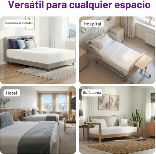 Vista 7 de GAESTE - Colchón individual de espuma viscoelástica de gel refrescante de 5 pulgadas, sensación media Pressure Relief & Ergonomic Support, Cool