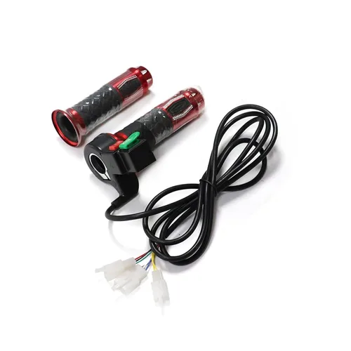 Vista 7 de BEUTEE Mango de acelerador universal, interruptor de engranaje de 3 velocidades con bocina de 60 V, piezas de modificación de coche eléctrico
