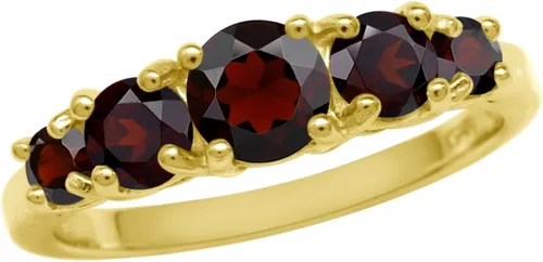 Vista 25 de Silvershake Anillo de plata de ley 925 chapada en oro blanco o amarillo con piedra natal de 5 piedras para mujer Azul zafiro creado
