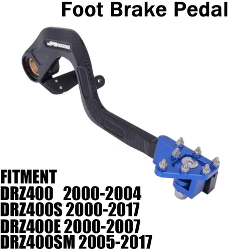 Vista 2 de Palanca de pedal de freno trasero para motocicleta AnXin para DRZ400 00-04, DRZ400S 00-23, DRZ400E 00-07, DRZ400SM 05-23 Azul