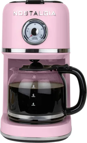 Vista 13 de Nostalgia Classic Retro - Cafetera de 10 tazas, color aguamarina
