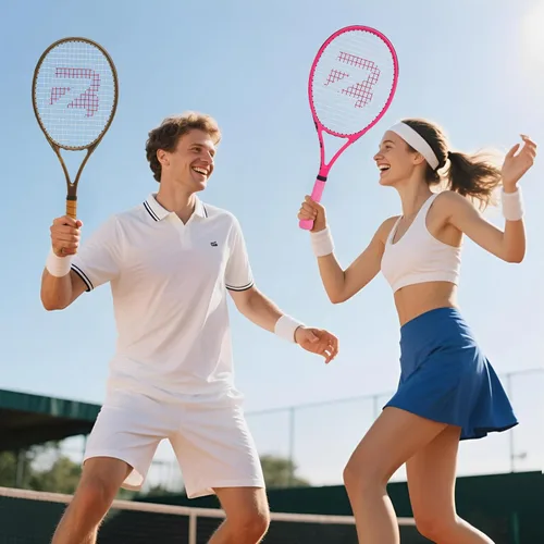 Vista 4 de BatZoom Tennis Racket for Beginners & Adults - Lightweight Graphite Racquet with Comfortable Grip Shock Reduction Technology Includes Carrying