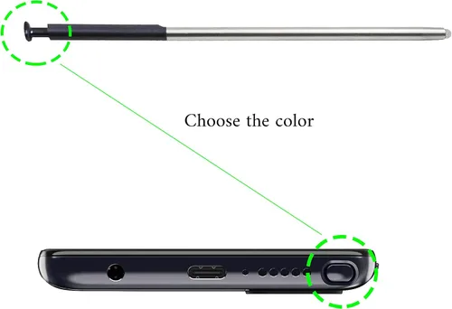 Vista 6 de Touch Pen - Lápiz capacitivo para Motorola Moto G Stylus 2021 XT2115, con pin de expulsión, color negro