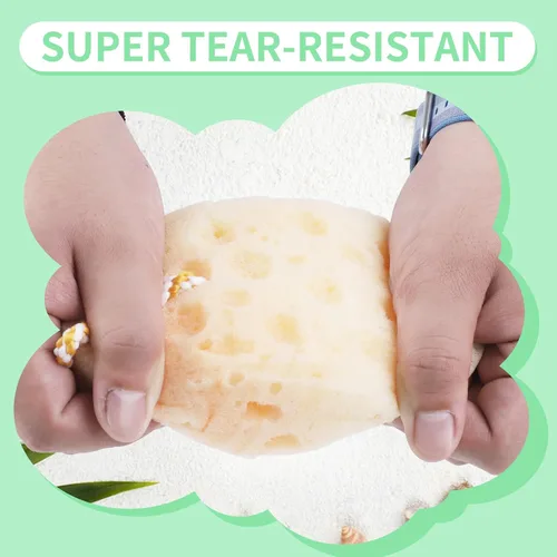 Vista 7 de Esponja de ducha de baño para mujer y hombre, masaje relajante corporal exfoliante esponja de lufa de limpieza profunda
