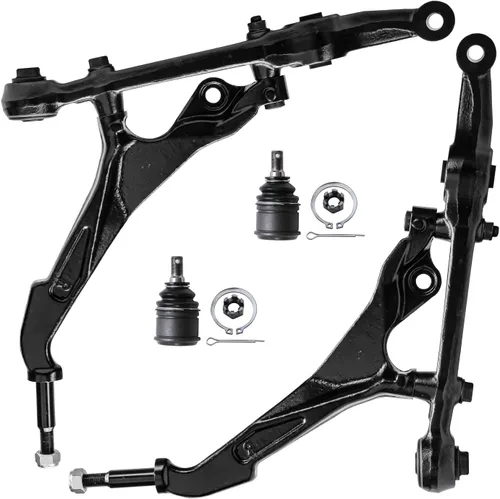Vista 90 de Detroit Axle - Ejes de eje CV delantero izquierdo y derecho + Reemplazo de juntas esféricas de brazos de control inferiores delanteros para Ford