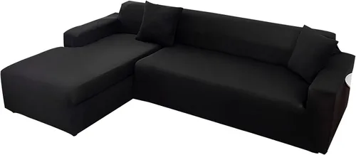 Vista 17 de Fundas para sofá modular, 2 piezas, funda de sofá de alta elasticidad en forma de L para 5 y 6 plazas, funda de sofá de tela de elastano