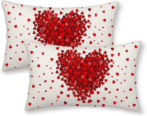 Vista 72 de Juego de 2 fundas de almohada para el 4 de julio, 16 x 16 pulgadas, Día de la Independencia, Día de los Caídos, decoración al aire libre, almohadas