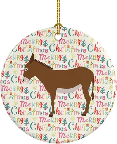 Vista 154 de Caroline's Treasures Adorno de cerámica de avestruz común para árbol de Navidad, decoración colgante para el hogar, Navidad, vacaciones, fiesta