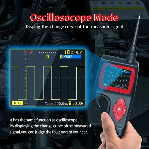 Vista 4 de Kit de sonda de circuito de potencia P200, probador de circuito automotriz de 9-30V, buscador de disyuntores, multímetro/componente