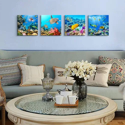 Vista 5 de Pinturas de decoración de pared para sala de estar, baño, habitación, cocina, familia, oficina, ilustraciones blanco y negro azul, rosa, flores, 12