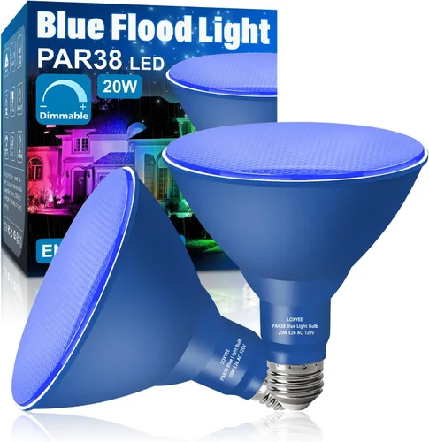 Vista 14 de PAR38 Bombillas LED de inundación para exteriores, paquete de 2 unidades, regulables 20 W (equivalente a 200 W) bombillas de inundación de base E26