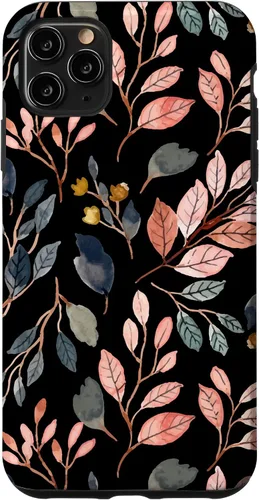 Vista 13 de iPhone 16 Green Botanical Fern Foliage Watercolor Floral Pattern Case