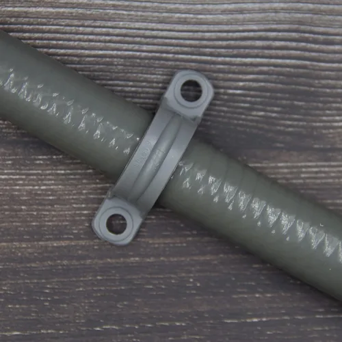 Vista 6 de ISPINNER 50 correas de tubo de PVC de 1/2 pulgada, correa de conducto de plástico de 2 agujeros para tuberías de PVC, conductos y cables