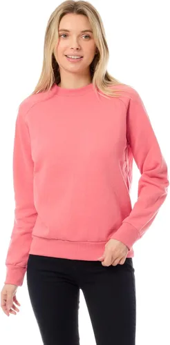 Vista 4 de MixMatchy Sudadera básica suave y cómoda de forro polar con cuello redondo para mujer