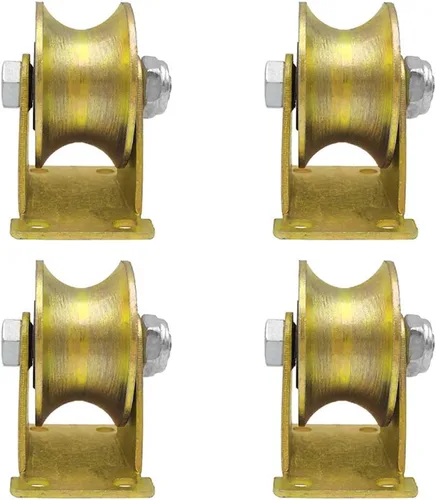 Vista 9 de Rueda de riel U-Groove, rueda rígida resistente, carga máxima de una sola rueda de 2,204.6 lbs, para pista invertida, puerta rodante, puertas