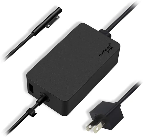 Vista 9 de Cargador de superficie de 15 V 4A de 65 W compatible con Microsoft Surface Book Laptop Surface Pro X 7 6 5 4 3 Go Tablet 1706 Fuente de alimentación