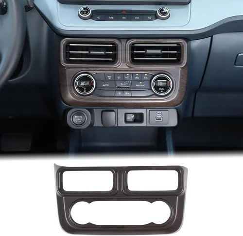 Vista 9 de Aunginsy Cubierta de salida de aire para consola central, compatible con Ford Maverick 2022-2024, control central de automóvil, panel de interruptor