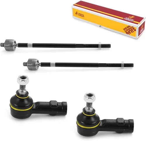 Vista 109 de Metrix Premium Chassis Parts - Kit de 4 piezas de extremos de barra de acoplamiento frontal exterior e interior compatible con Nissan Pathfinder