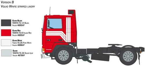 Vista 5 de ITARELI IT3957 Volvo F-12 Intercooler, techo enrollable con accesorios, modelo de plástico, color moldeado