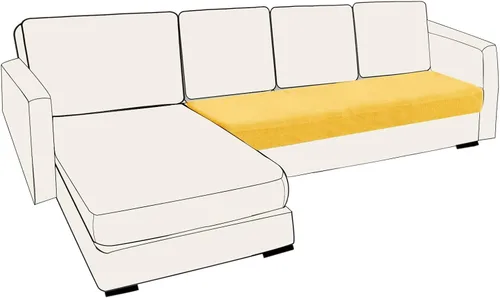 Vista 10 de UNBBRRL Fundas de cojín de asiento para sofá, elásticas, funda de cojín individual para sofá, fundas de cojín para sofá, fundas de héroe protegen