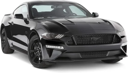 Vista 3 de GT Styling GT0995X - Cubierta para faros delanteros con aspecto de fibra de carbono para Ford Mustang 2018-2020