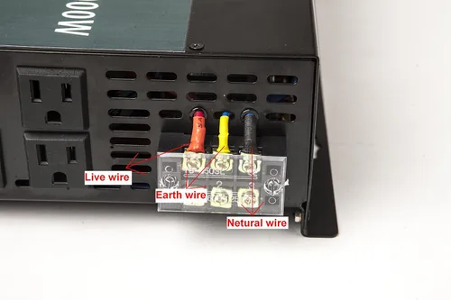 Vista 5 de WZRELB Inversor de energía solar de onda sinusoidal pura de 3000 W confiable 48 V 120 V fuera de la red DC a CA convertidor de energía generador