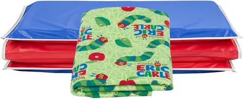 Vista 8 de KinderMat + Eric Carle Kinderbundle - ABC & 123 - Alfombrilla para siesta completa y funda lavable, edición especial - 47" x 22", paquete económico