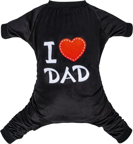Vista 14 de CuteBone - Pijama de Halloween para perro, enterizos para cachorros, ropa suave para gatos, abrigo de Navidad para mascotas, cómodo traje de cuerpo
