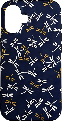 Vista 32 de Dragonflies Pattern Japanese Tombo Akitsu Case for iPhone 17