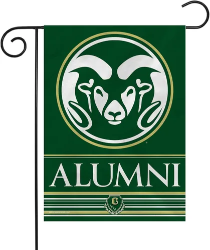 Vista 75 de Rico Industries NCAA Alumni - Bandera de jardín de doble cara de 13 x 18 pulgadas