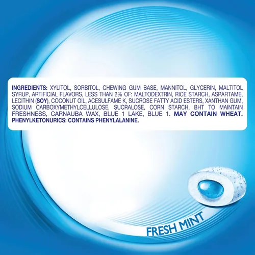 Vista 3 de Mentos Goma de mascar Pure Fresh sin azúcar, menta fresca, 10