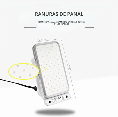 Vista 3 de XCMAN Plancha de encerado de esquí snowboard 120 V 800 W con placa base con hoyuelos y buena precisión de control de temperatura termosta