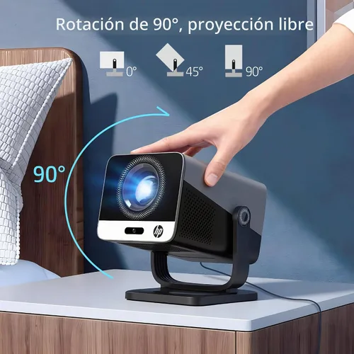 Vista 13 de Proyector HP con Netflix, compatible con cargador de batería USB-C Negro