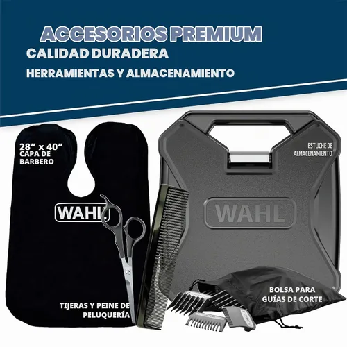 Vista 6 de Wahl Clipper Elite Pro High-Performance Home Haircut & Grooming Kit for Men - Cortapelos eléctrico - Modelo 79602