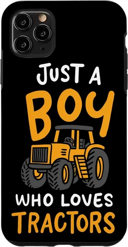 Vista 4 de iPhone XS Max Just A Boy Who Loves Tractors Farmer Estuche de regalo de cumpleaños