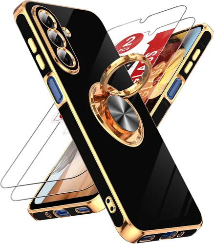 Vista 40 de LeYi Funda para iPhone XR: con Protector de Pantalla de Vidrio Templado [Paquete de 2] Soporte de Anillo Giratorio de 360°, Soporte Magnético