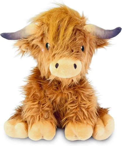 Vista 17 de Vacas de peluche microondables y ponderadas - Almohadilla de calentamiento sin olor de 1.5 libras para aliviar los calambres menstruales, el dolor
