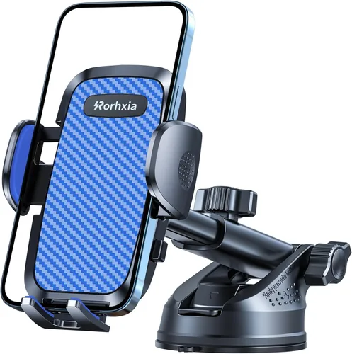 Vista 9 de Rorhxia Soporte para teléfono 3 en 1 para coche [Ventosa más estable y flexible 2025] Soporte para teléfono celular para salpicadero, parabrisas