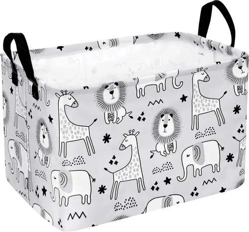 Vista 24 de Cesta de almacenamiento vacía para niños, organizador de almacenamiento impermeable de béisbol, cestas plegables con asas para mujeres, cesta