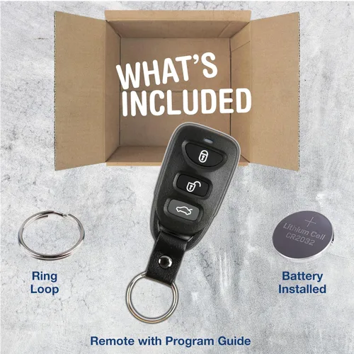Vista 3 de KeylessOption Llavero con correa para auto, control remoto para entrada sin llave, para Kia Forte PINHA-T008