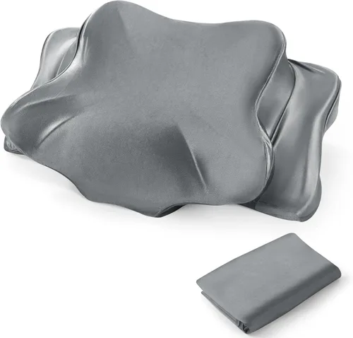 Vista 11 de Funda de almohada de satén grueso, funda de almohada elástica de 16 x 24 pulgadas para almohada cervical o almohadas de espuma viscoelástica