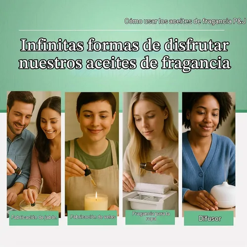 Vista 4 de P&J Trading - Aceite perfumado de bambú, 3.38 onzas líquidas, aceite aromático difusor para hacer velas y jabones