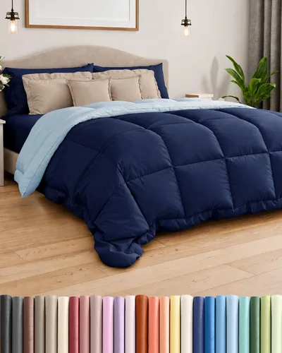 Vista 18 de Comforter Twin Size - Down Alternative Duvet Insert - White, 68" x 88" 01-Blanco