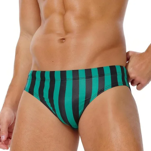 Vista 21 de AIMPACT Traje de baño de secado rápido de los hombres impresos con cordón