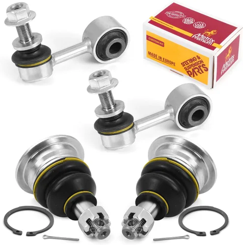 Vista 167 de Metrix Premium Chassis Parts - Juego de 4 piezas de articulación de rótula superior y barra estabilizadora delantera para Ford Ranger RWD 1998-2011