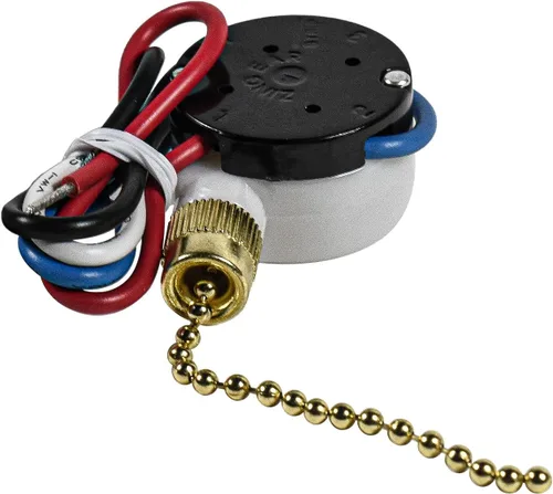 Vista 4 de HQRP Interruptor de ventilador de techo compatible con Zing Ear ZE-208s E89885, Satco 80-1983, Wu Pin LJY209A, Harbor Breeze 33905 Interruptor