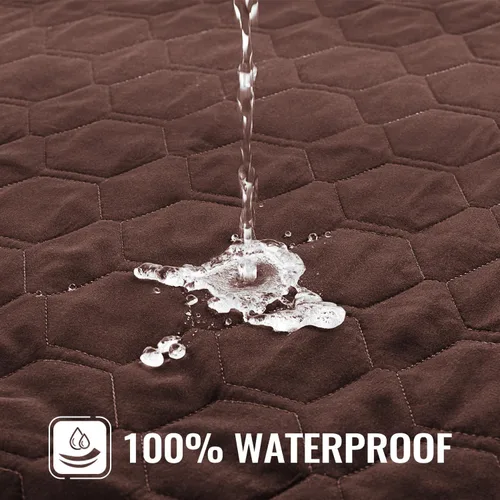 Vista 4 de Nanbowang - Funda de repuesto impermeable para cama de perro, funda de almohada lavable acolchada para mascotas, encantadora cama para cachorro